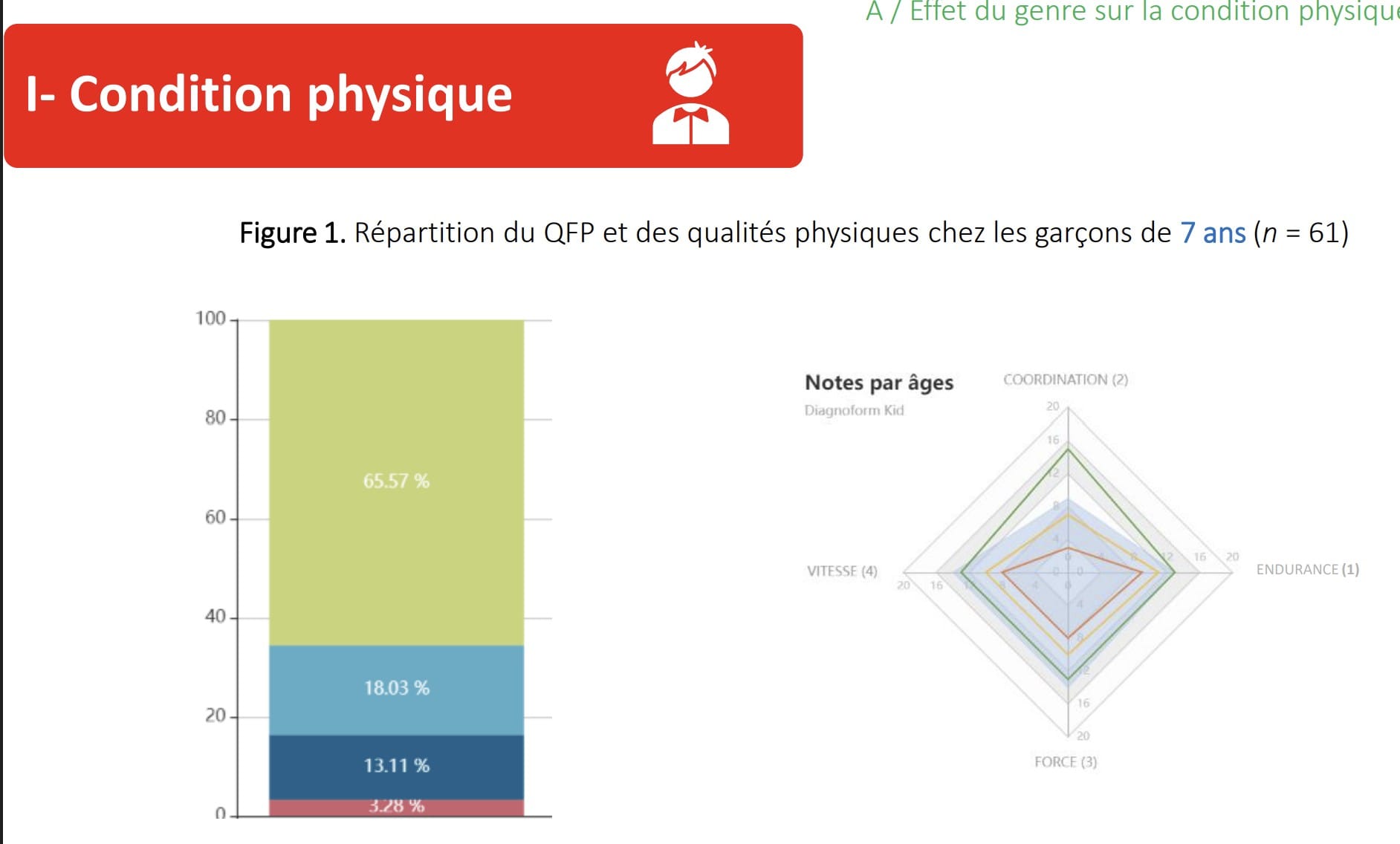 Exemple de BILAN ECOLES avec Diagnoform Kid